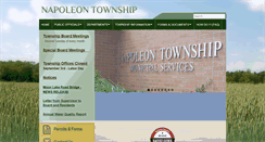 Desktop Screenshot of napoleontownship.us